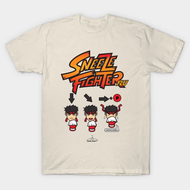 Sneeze Fighter Flu T-Shirt by FunkyHanger